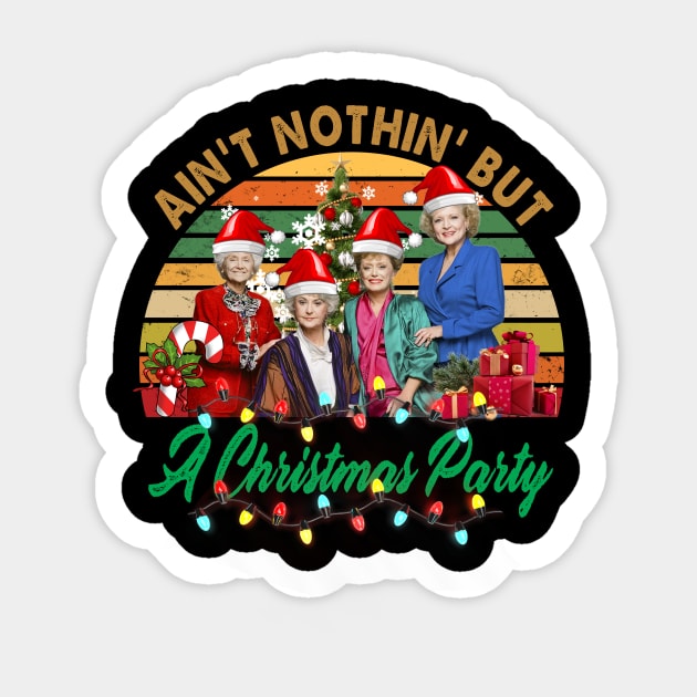 Ain't Nothin' But A Christmas Party Sticker by Spit in my face PODCAST